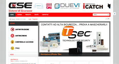 Desktop Screenshot of csesistemidisicurezza.com